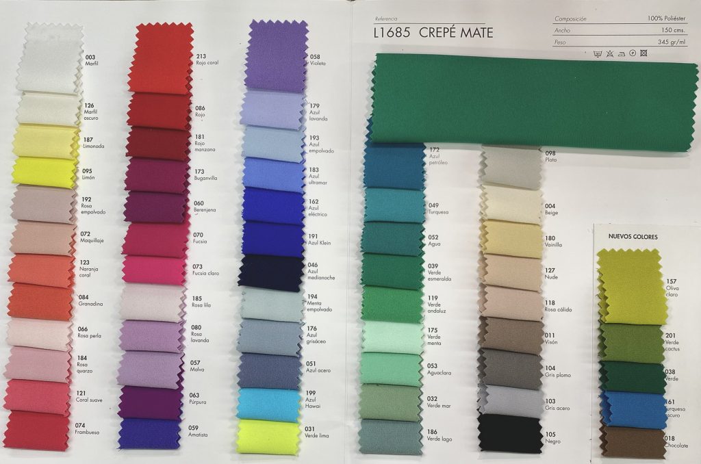 Colección Crepe Mate