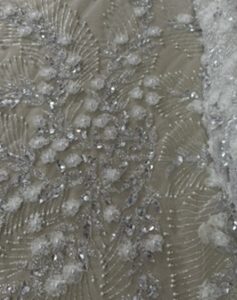 Tul Bordado “Aurora” – pedrería y flores 3D