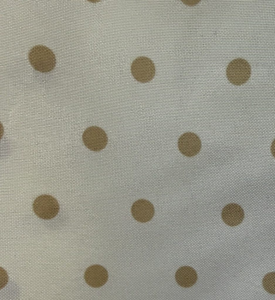Tela de Flamenca Beige con Lunares Camel