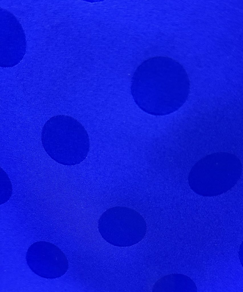 Tela de Flamenca Lunar Azul Royal