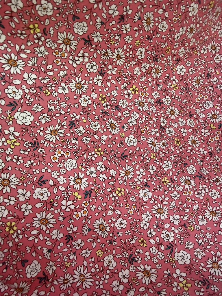 Tela de Flamenca Jardín Rosa