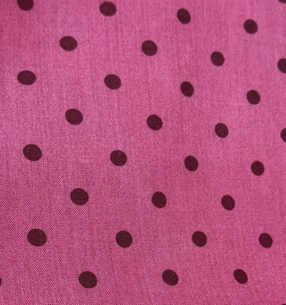 Semilino Flamenca Malva con Lunar Granate