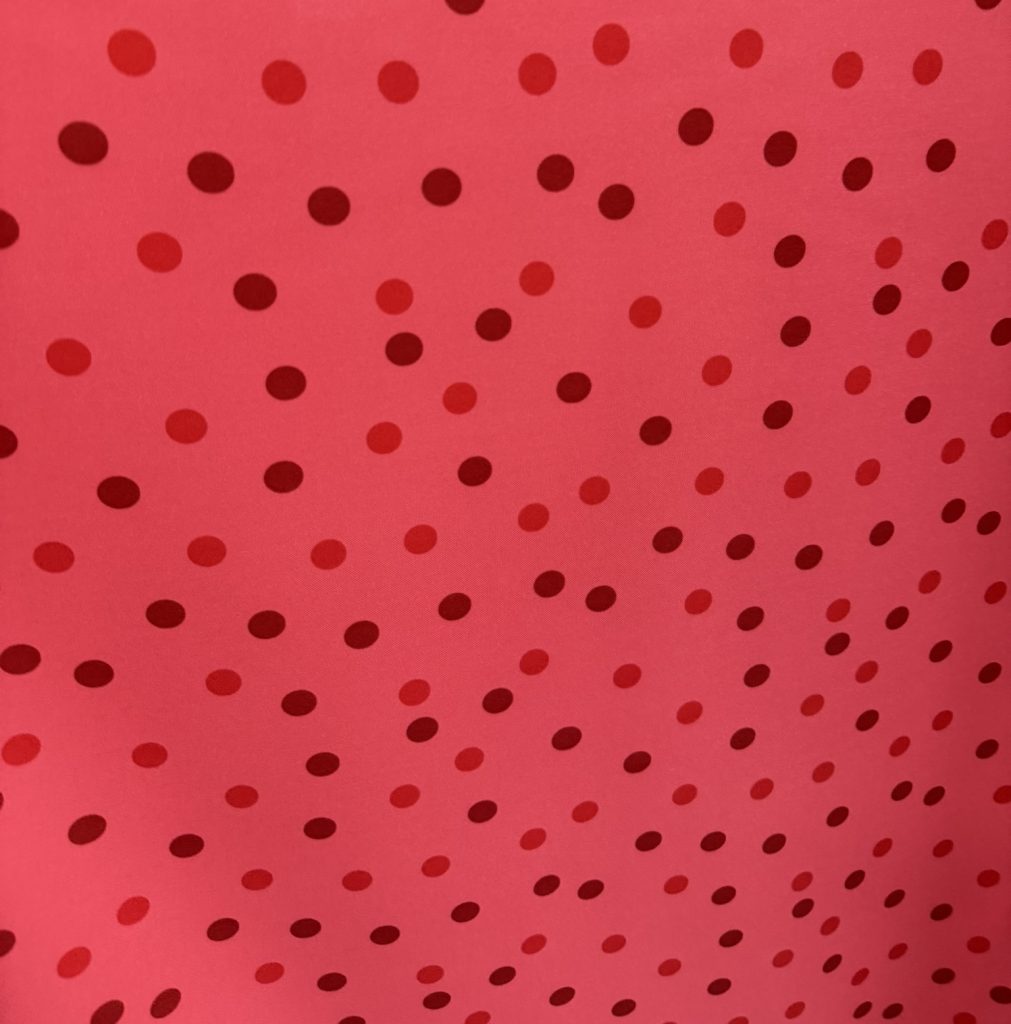 Tela de Flamenca Roja con Lunar Rojo – Tejido Plana